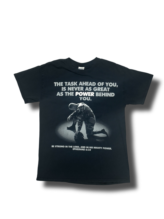 Soldier Praying "Ephesians 6:10"